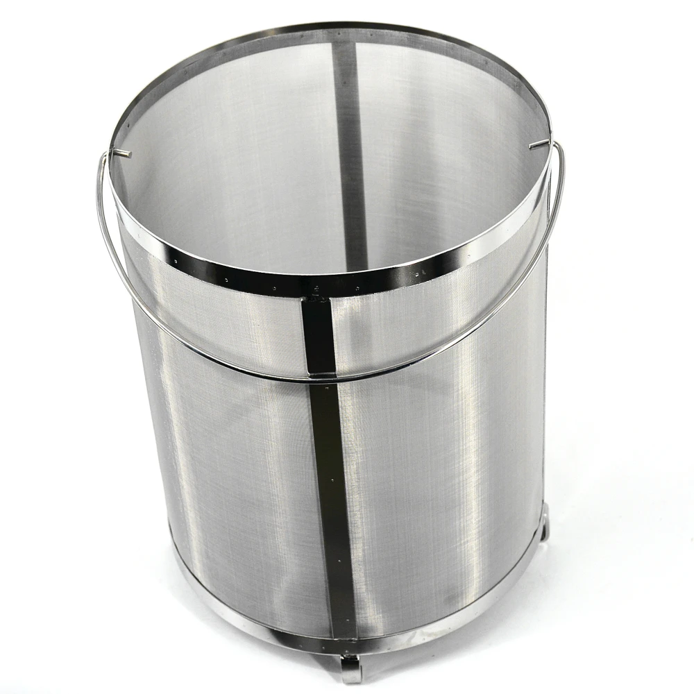 Stainless steel grain filter basket /SS mesh bucket filter for beer home brewing