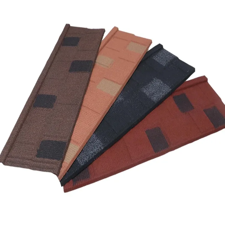 Cheap price roma tile g28 roofing sheets all metal stone coated roof tiles