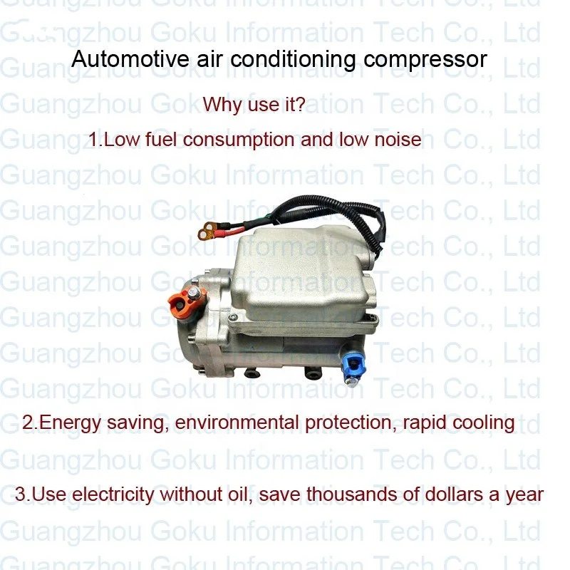 GOUKU 350V DC Inverter air conditioning compresor ac electrico scroll compressor for electric vehicle Air Conditioner