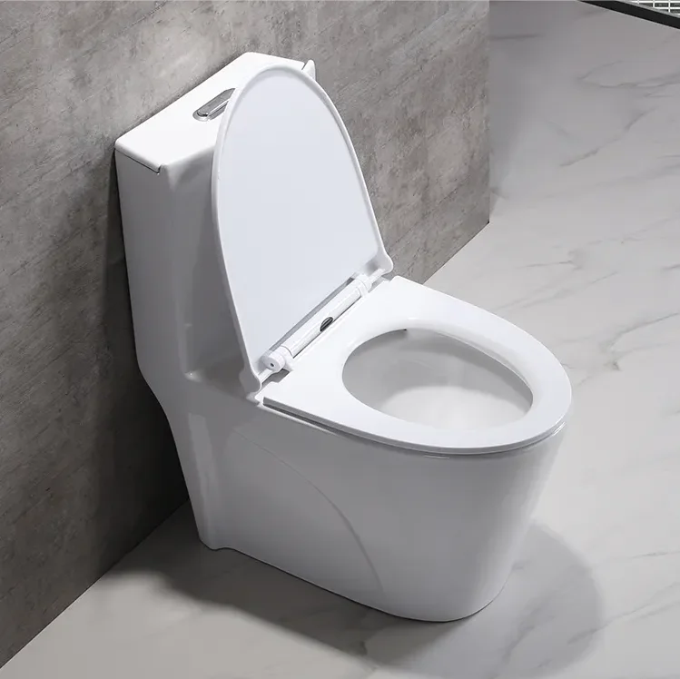 Bolina W1621 Hot Sales Water Saving White Ceramic Siphon Jet Flushing Floor Mounted One Piece Toilet