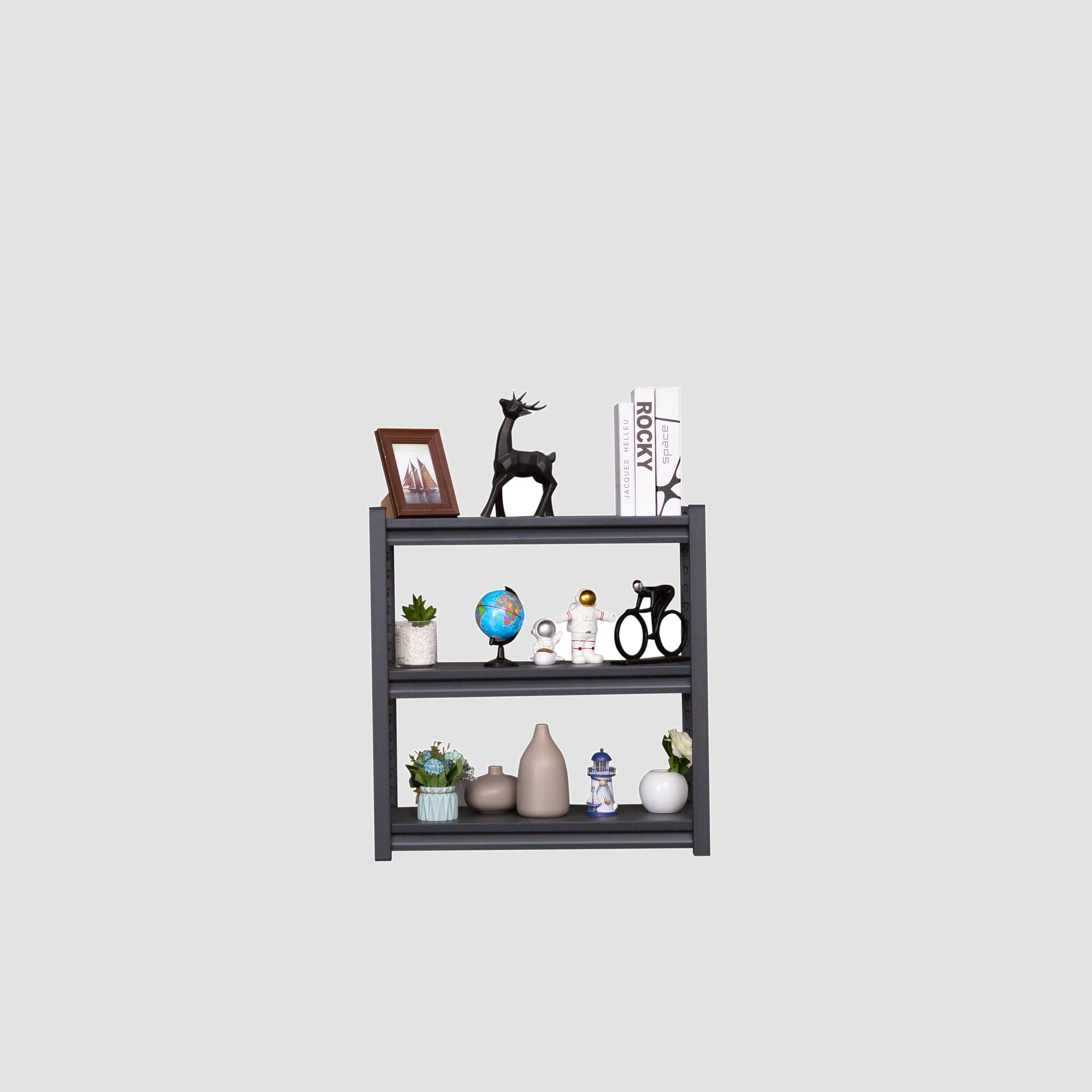 Direct factory price heavy duty adjustable kitchen display rack boltless steel rack metal storage shelf