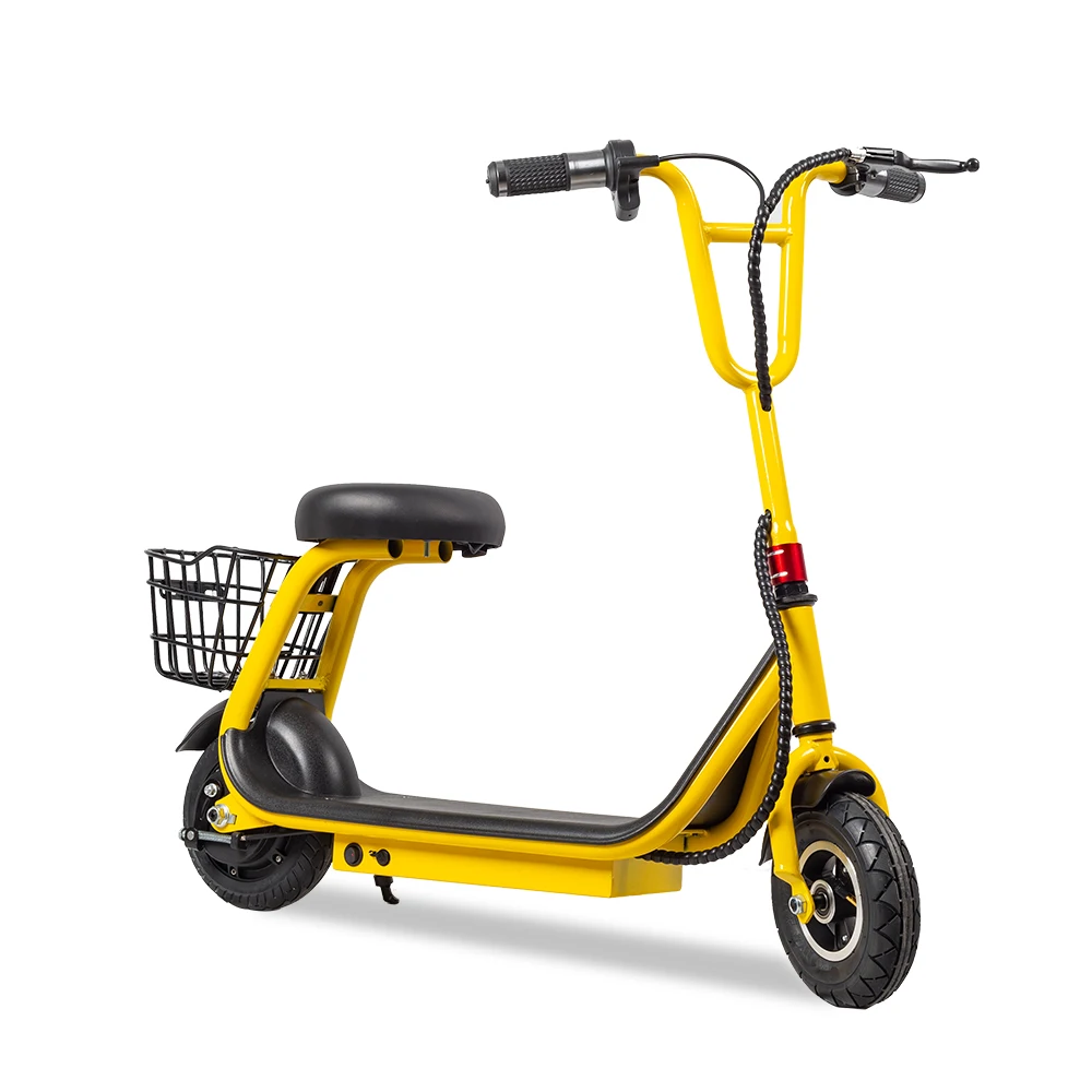FASUER 8inch 24v4ah 250w Brushless motor  Drum brake Lithium Battery front and rear tubeless tire mini electric scooter for kids