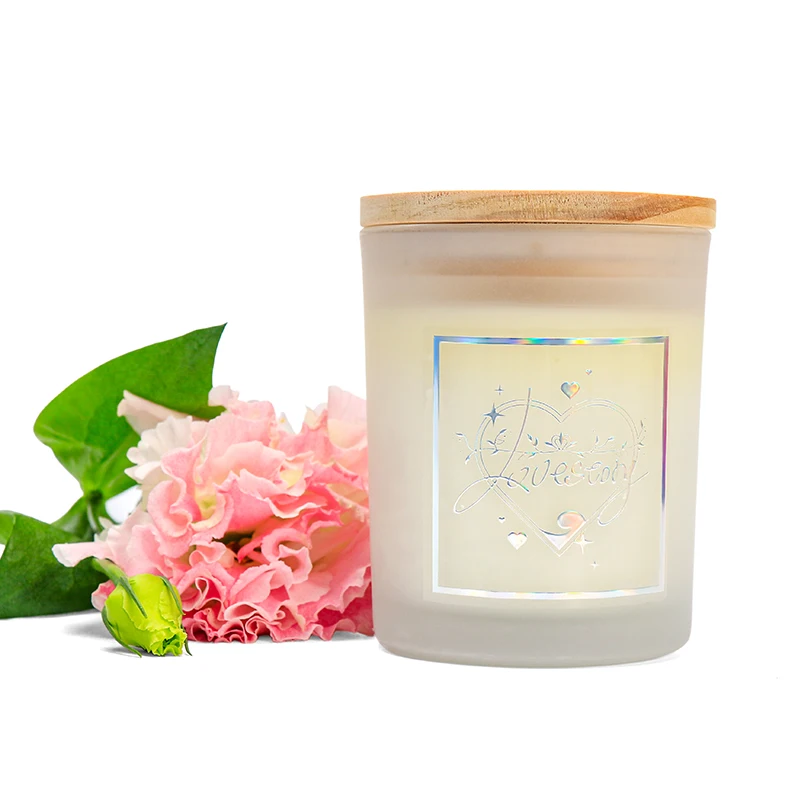 High Quality Luxury Candle Packaging Labels Gold Foil Logo Candle Sticker Labels Printing Custom for Candles