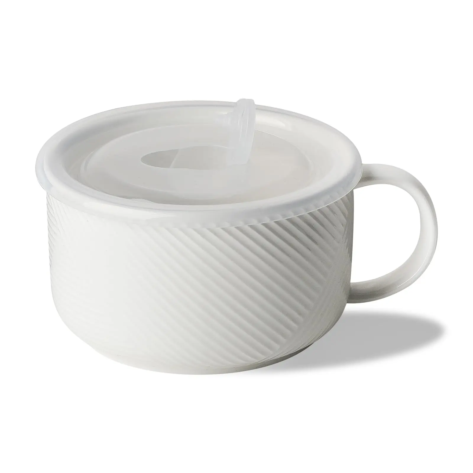Wholesale Private Label Custom 38oz Oversized Soup Mugs with Ceramic Big Handle Bowl Safe Jumbo Colourful Soup Mug with Lid