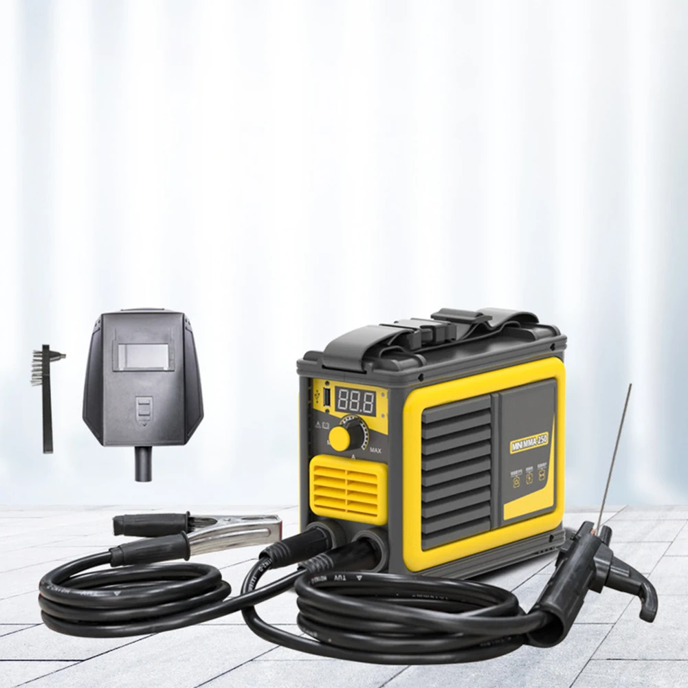 110v/220v Portable Mini Welder, Mig/tig/arc Igbt Inverter Mma 250a Esab Ac Dc Copper Wire Electric Welding Machine For Home Weld
