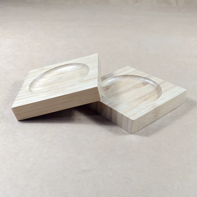 Factory Supply High Class 1Pcs Bamboo Serving Glass Cup Tray/Elegant Cup Bamboo Tray/Bamboo Wood Tray for Glass Tea Cup for Home