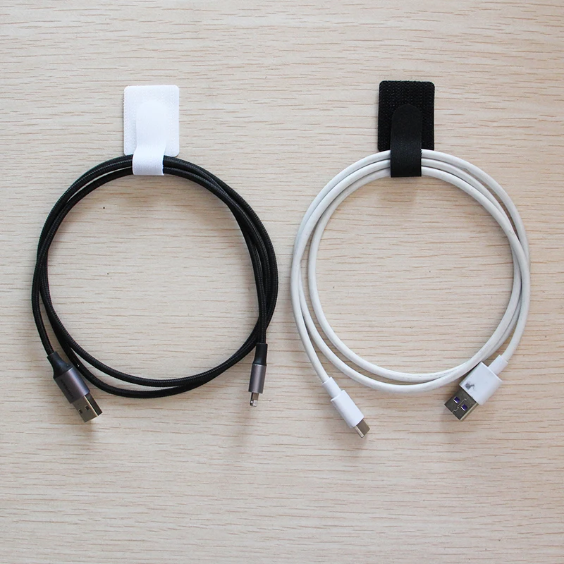 Factory Hot Sale Multi-Colors 3M Reusable Cable Tie Adjustable Hook And Loop Strap Writable Marking Office Cable Management