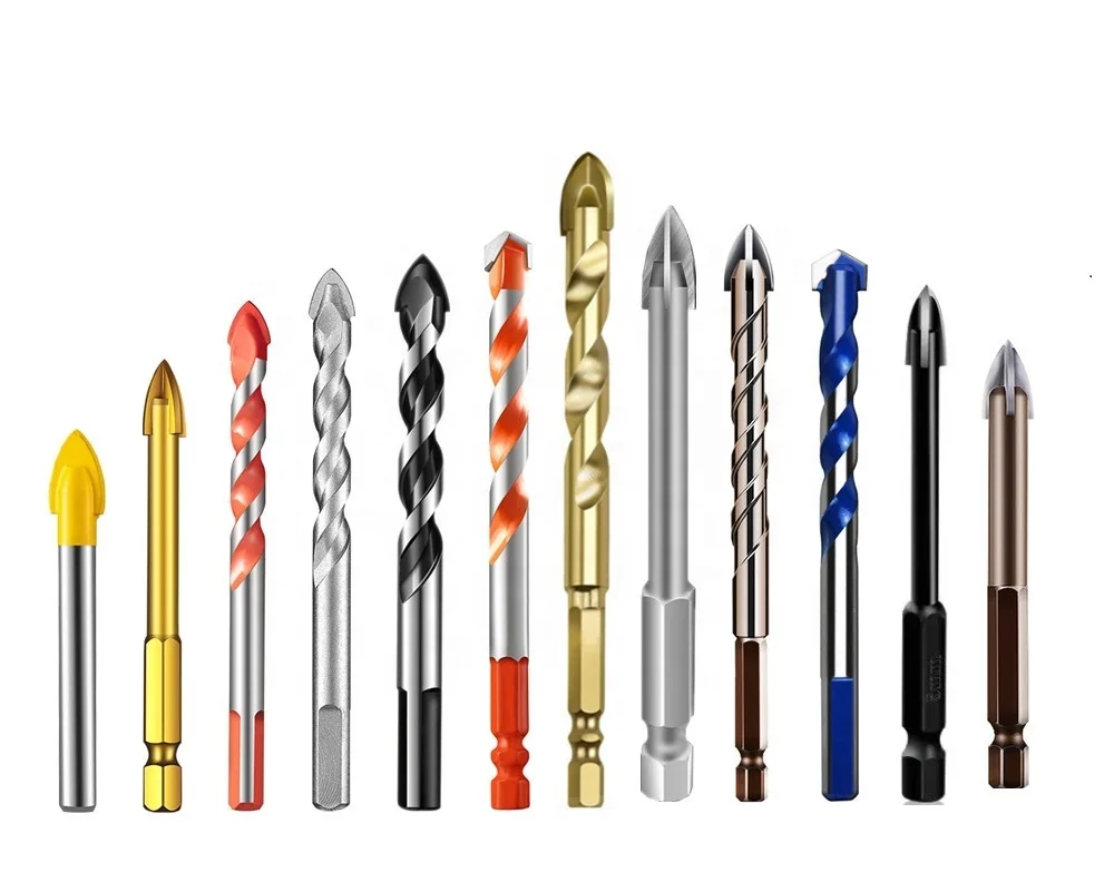 6mm, 8mm Cross Head Multifunction Drill Bits for Glass Ceramic Tile Drilling