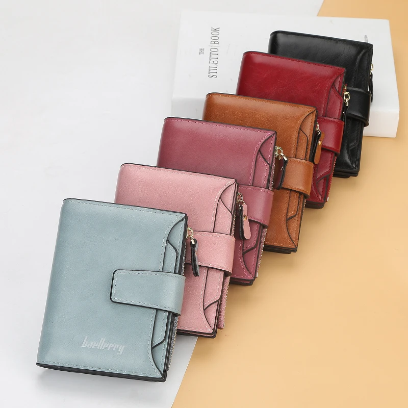 New Style Fashion Hot Sale  Large Capacity Multifunctional Short Zipper Clutch Wallet For Women,Lady Coin Purse wholesale 2019