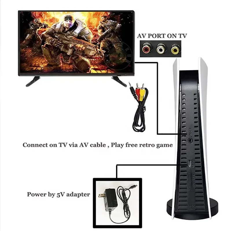 Gs5 Retro Tv Video Handheld Game Console Player Mini Game Station 5 For Nes 8 Bit Tv Consola With 200 Different Games Rca