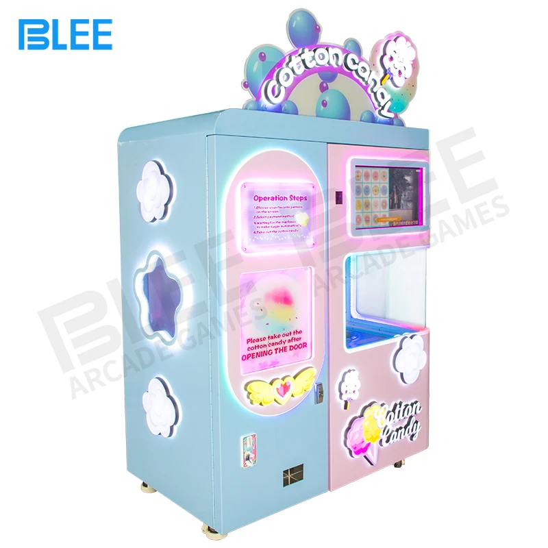 New Style Self Service Electric Candy Floss Machine Commercial Coin Operated Cotton Candy Fairy Floss Vending Making Machine