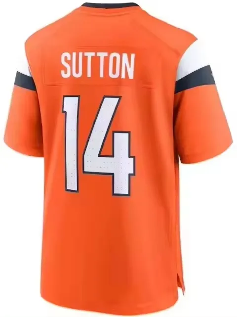 2024 новый сезон 10 Бо Никс 2 Патрик Султан-II 14 Courtland Sutton 7 John Elway оптовая продажа сшитых футболок