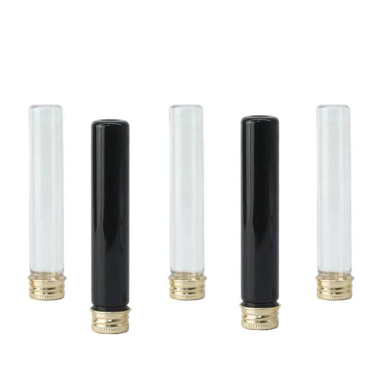 Цветная прозрачная пластиковая испытательная трубка с плоским дном для упаковки конфет логотипом емкостью 30