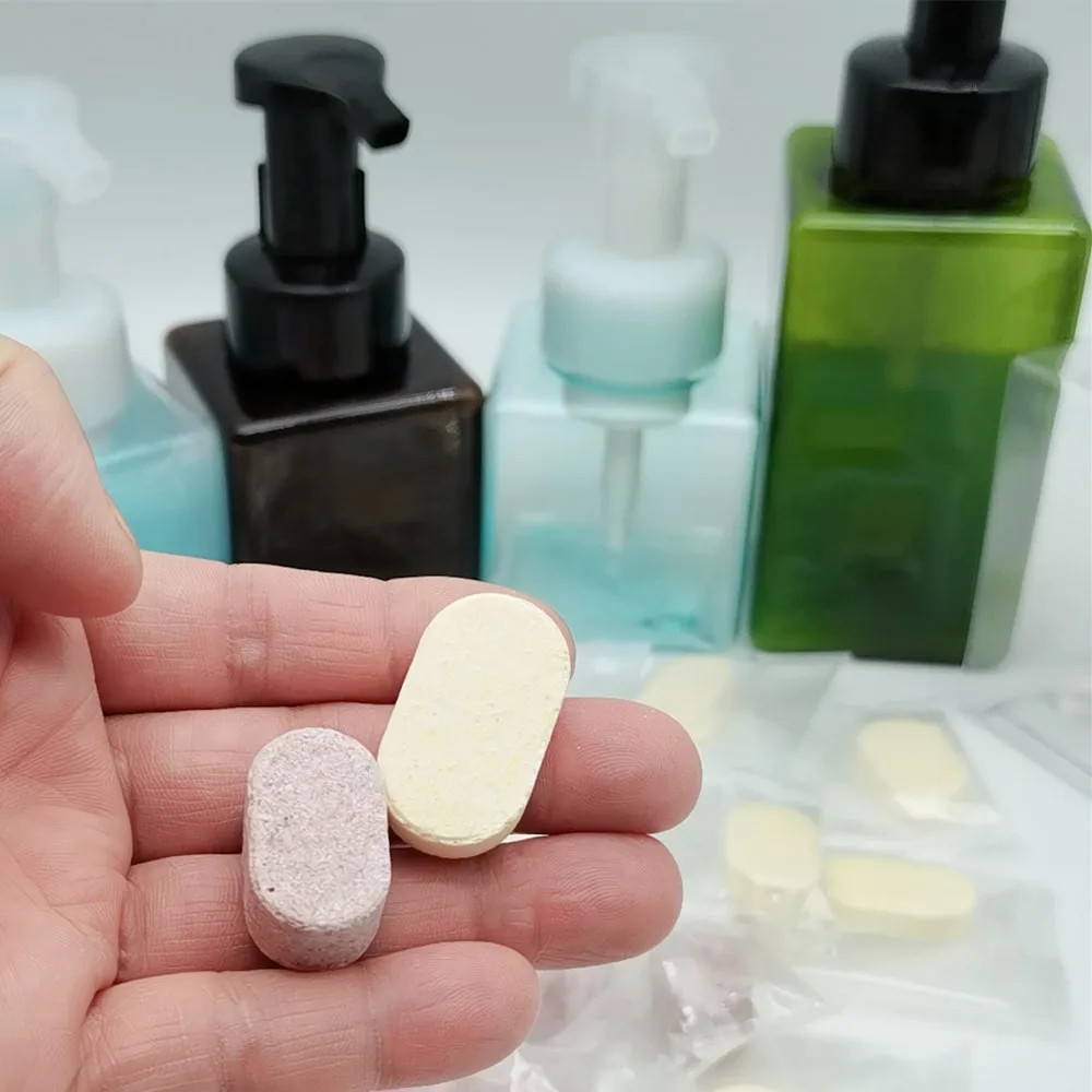 Private Label Hand Sanitizer Tablets Foaming Liquid Soap Tablets For Home Use