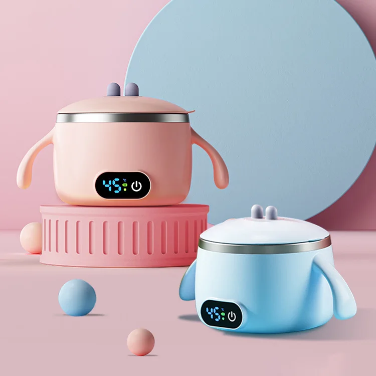 Портативная умная изоляционная миска для детского питания, многофункциональная Экологически чистая миска из полипропилена для кормления детей с сенсорным экраном