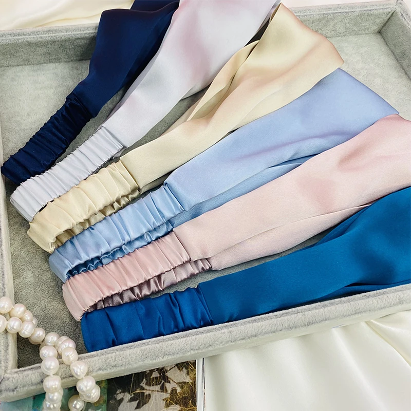 Bridesmaid Pajamas Party Headband Bridesmaid Proposal Gifts Bachelorette Party Favors Elastic Silk Turban Hairband