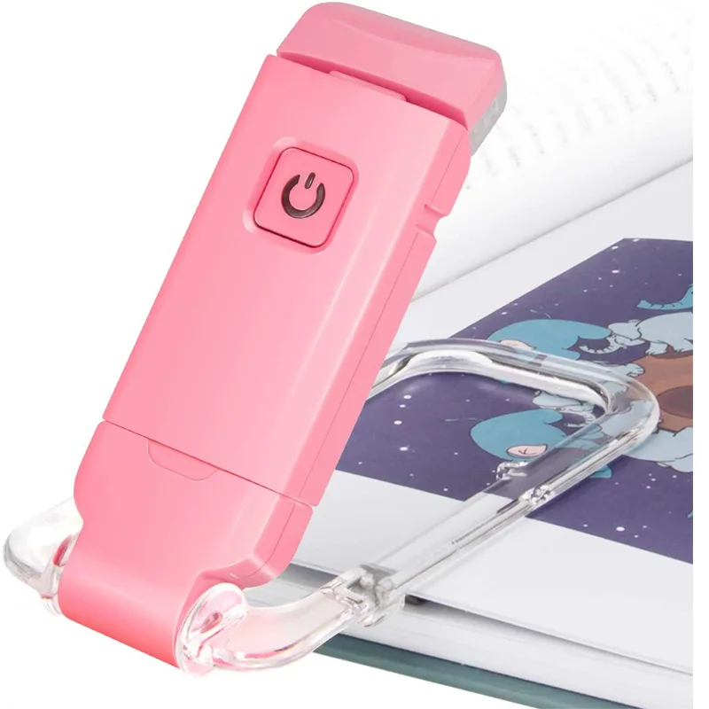 USB Rechargeable Book Light for Reading in Bed Portable Clip on Book Light Mini LED Reading Light