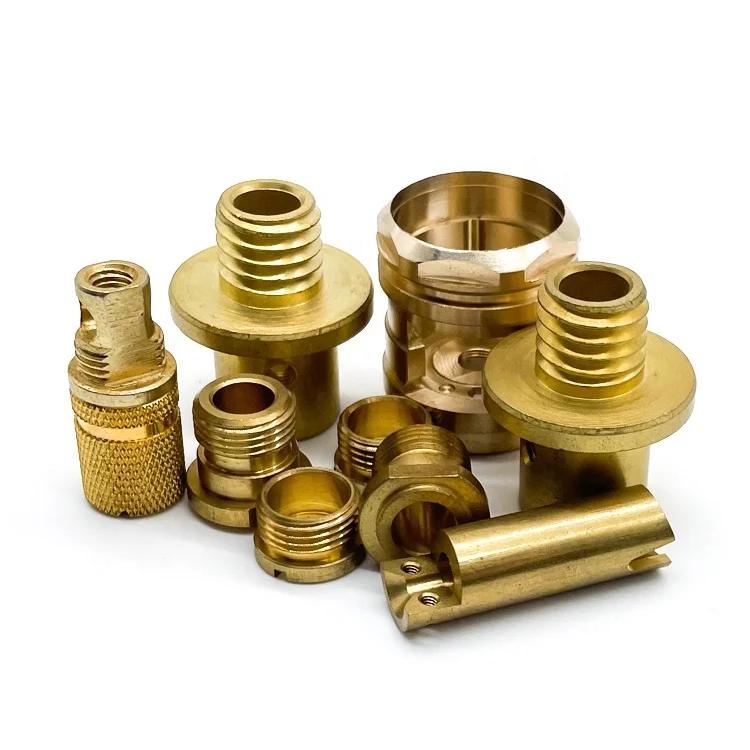 OEM precision automatic lathe turning services custom brass insert CNC turn parts