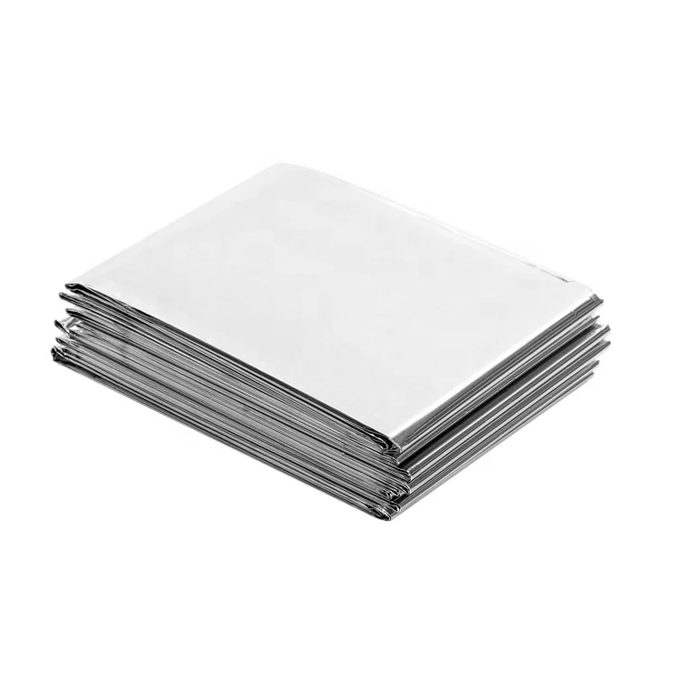 High quality folding life saving outdoor survival 160*210cm film emergency blanket