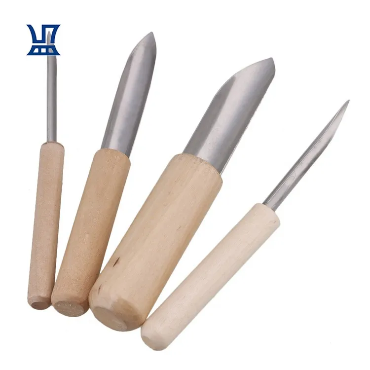 BQLZR Free Shipping Low MOQ 4PCS Semicircle Clay Hole Cutters for Pottery and Sculpture Clay Hole Punch