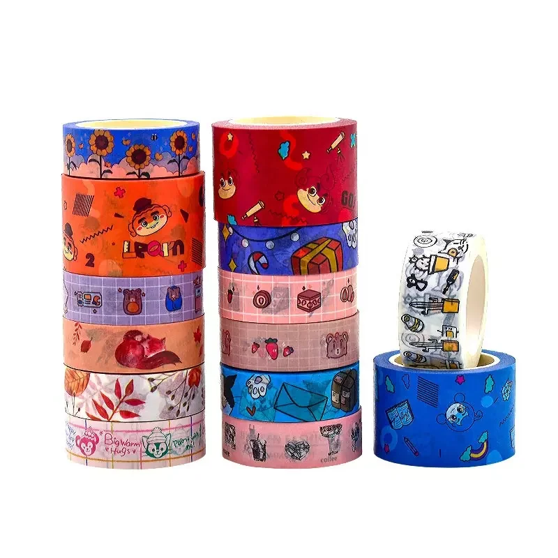 Bailida Balida Colorful Tape Scrap Booking Art Crafts Environment-Friendly Carton Cute Correction Adhesive Tape