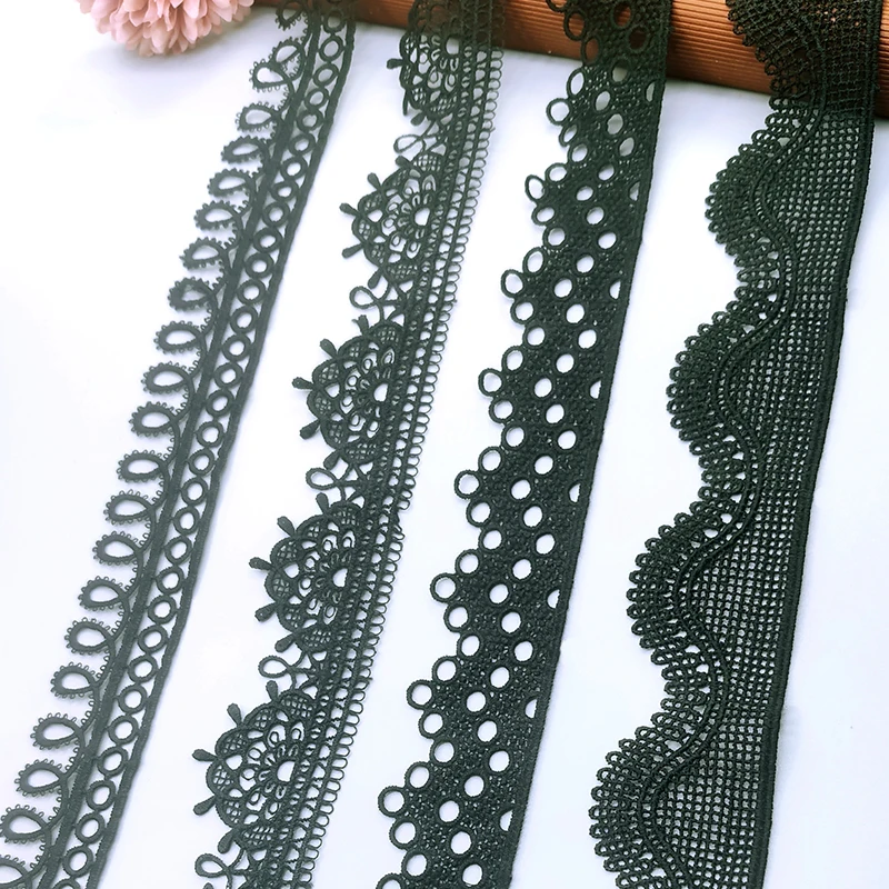 black and white lines round holes arranged sewing trim elastic lace  bra clothing accessories