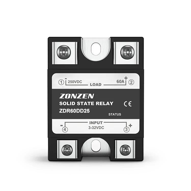 ZDR-60DD12 60A постоянного тока в переменный ток SSR-60DD нормально закрытый твердотельные реле постоянного тока