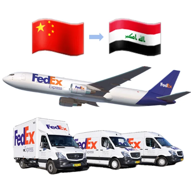 Cheapest FedEx Express Freight Forwarder Door To Door Services From China Shenzhen Guangzhou Yiwu Shanghai To Iraq By Air
