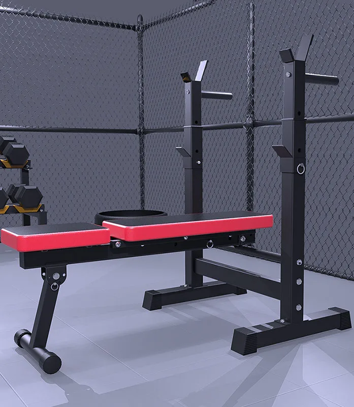 Тренажерный зал, плоский стенд, набор для прессования, тренажерный зал, весовая скамья с штангой, многофункциональная весовая скамья