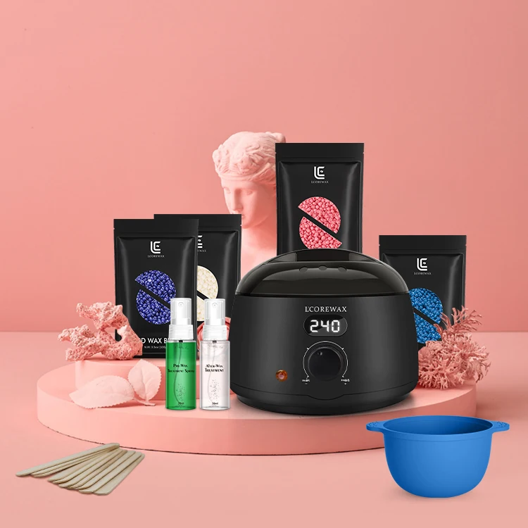 Lcorewax Suitable all skin types Factory main product depilatory hair removal hot wax OEM design depilatory wax beads