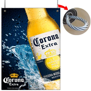 low cost animated poster Advertisement EL Panel lighting sign electroluminescent Poster glow up advertisement