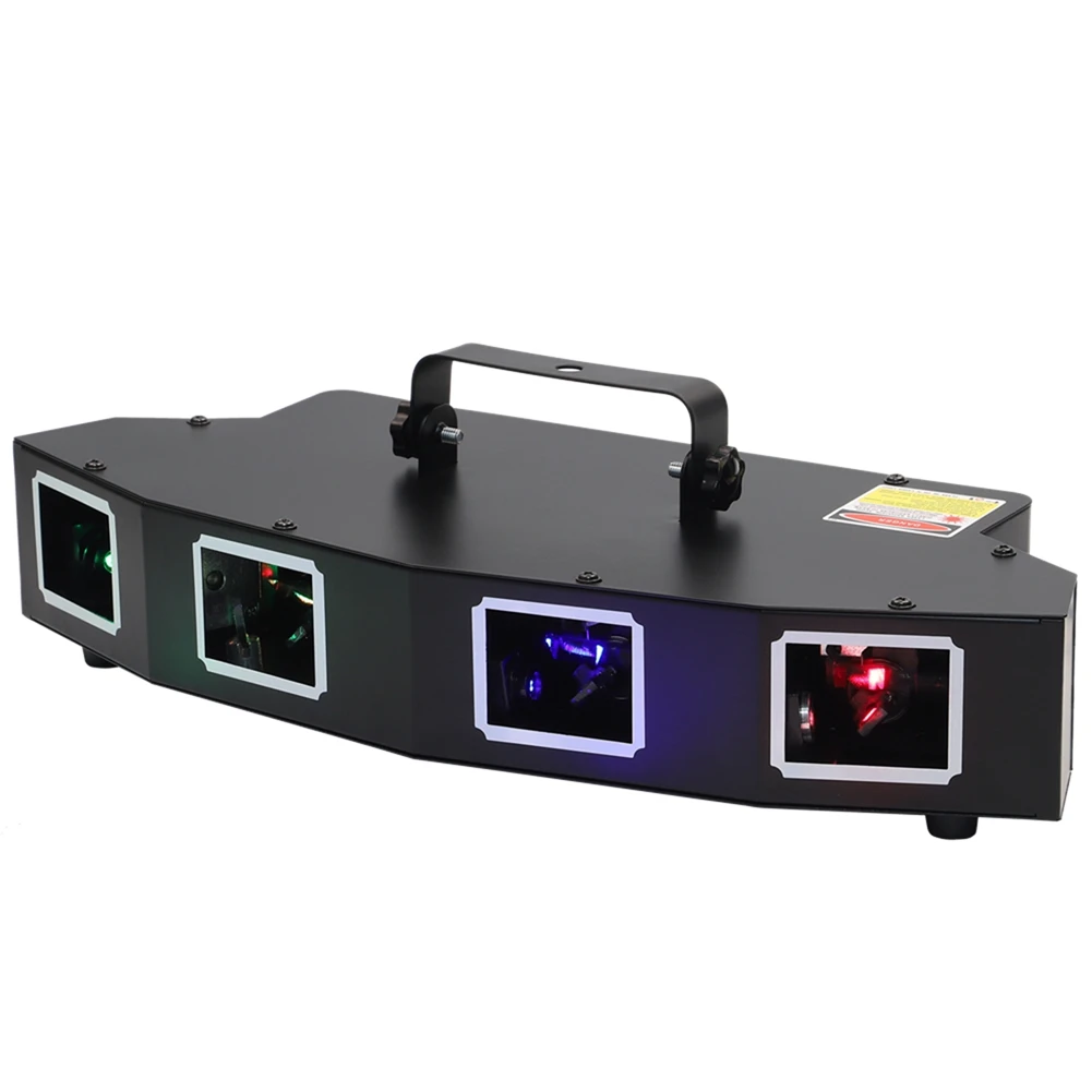R GBY четыре отверстия лазерный свет Dmx512 11Ch управление звуком Светодиодный лазер Dj диско Lesar