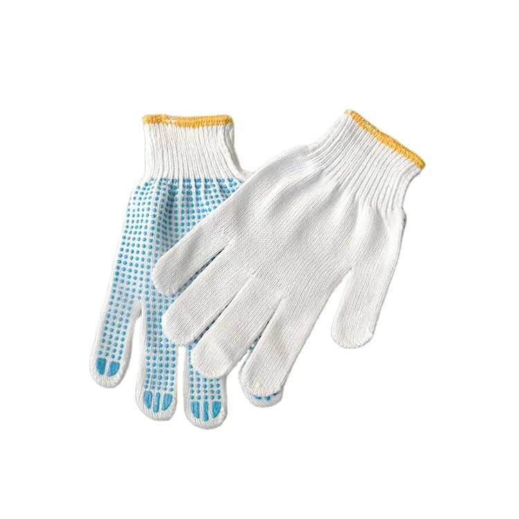 
crinkle latex palm coated poly cotton knitting safety work gloves construction/latex rubber dip work gloves 