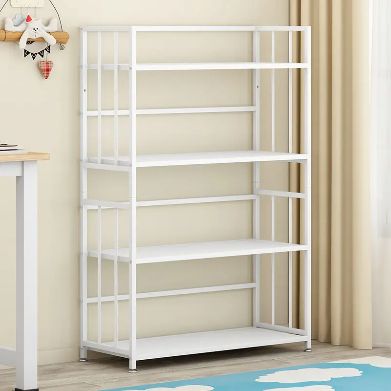 Wholesales Metal Storage Rack Living Room Bedroom Display Bookshelf Bookcase For Kids