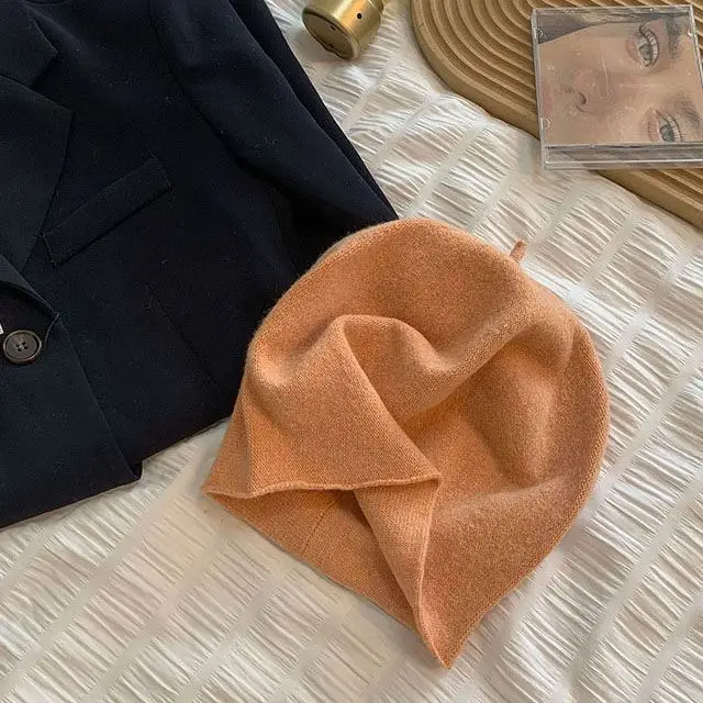 New Fashion Mens Beanie Winter Knit Hat Boy Skullcap Sailor Cap Cuffs Retro Navy Short Hat Solid Color Unisex Autumn Warm Cap