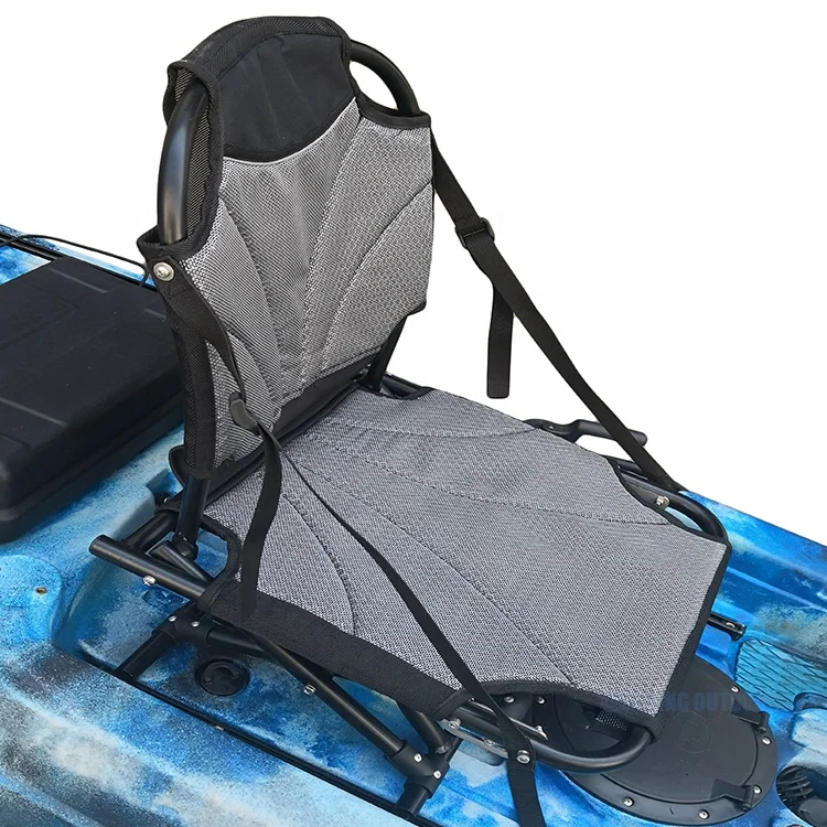 3 Adjustable Folding Kayak Seat With Aluminum Frame Boat Seats Canoe Chairs