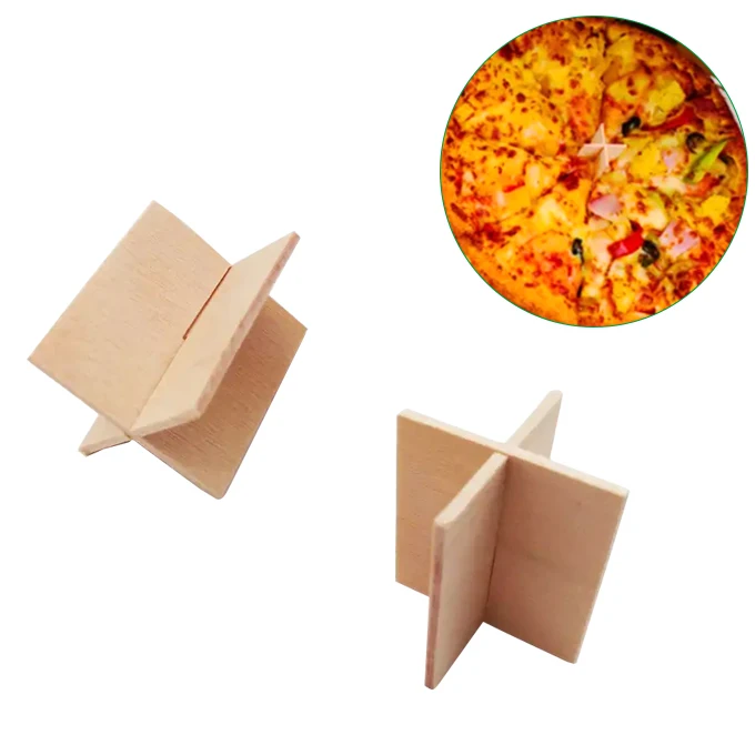 Factory Customization Size Degradable Wood Pizza Table Box Saver Stands Tripod Stack For Home Restaurant