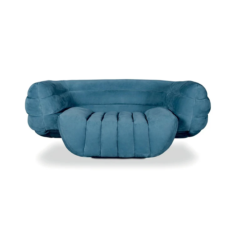 Modern living room sofas Italian nordic Lounge leather sofa set furniture single seat 2 seat restaurant sofa