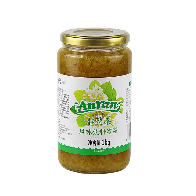 Factory Supply Fruit Puree Different Flavored Concentrate Syrup Flower And Fruit Tea For Milk Tea And Beverage