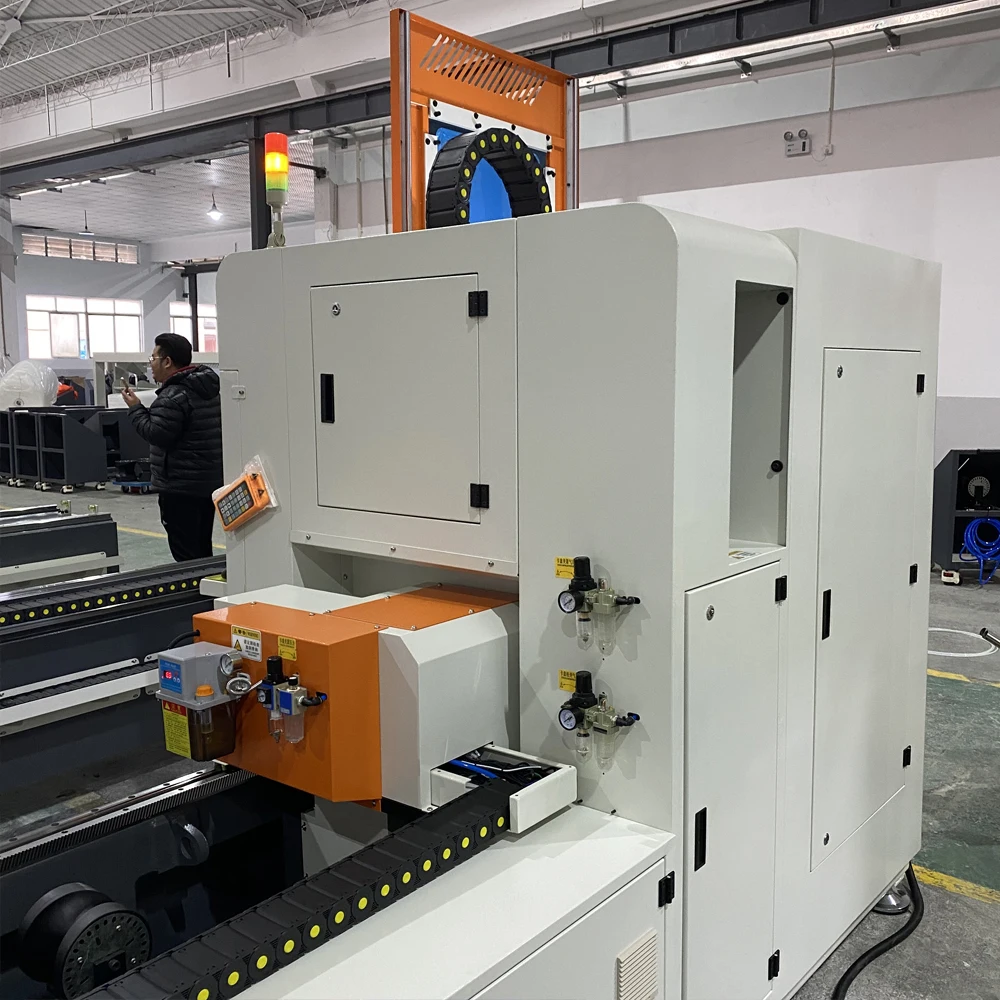 Tube Laser Cutting Machine Flat Push Double  s Semi-Automatic Universal Laser Cutter Fiber Laser Cutting Tube Machine