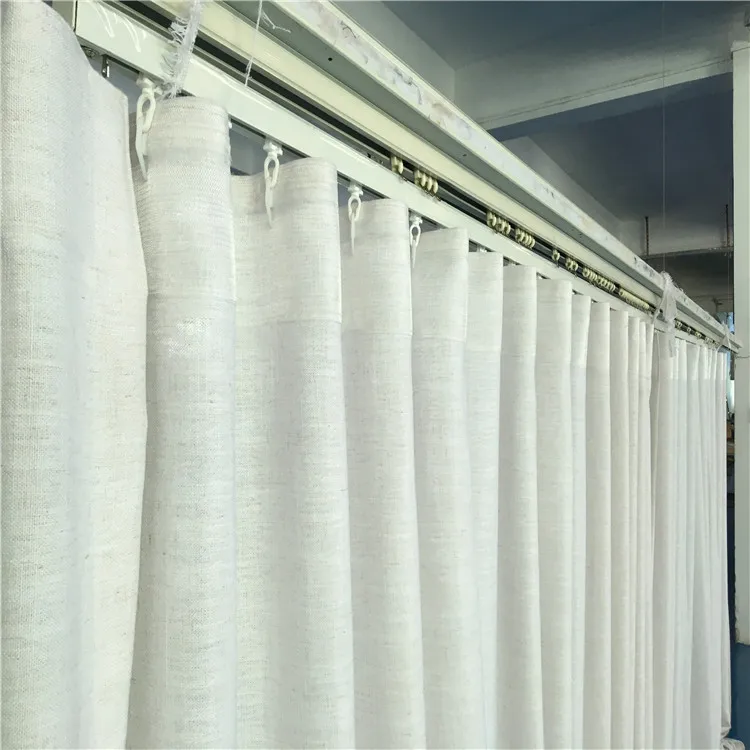 Sheer Curtains S Fold Curtain Home Decor French Window High CLASSIC KOREAN Shenzhen Woven Solid Ripple Fold Linen 100% Polyester