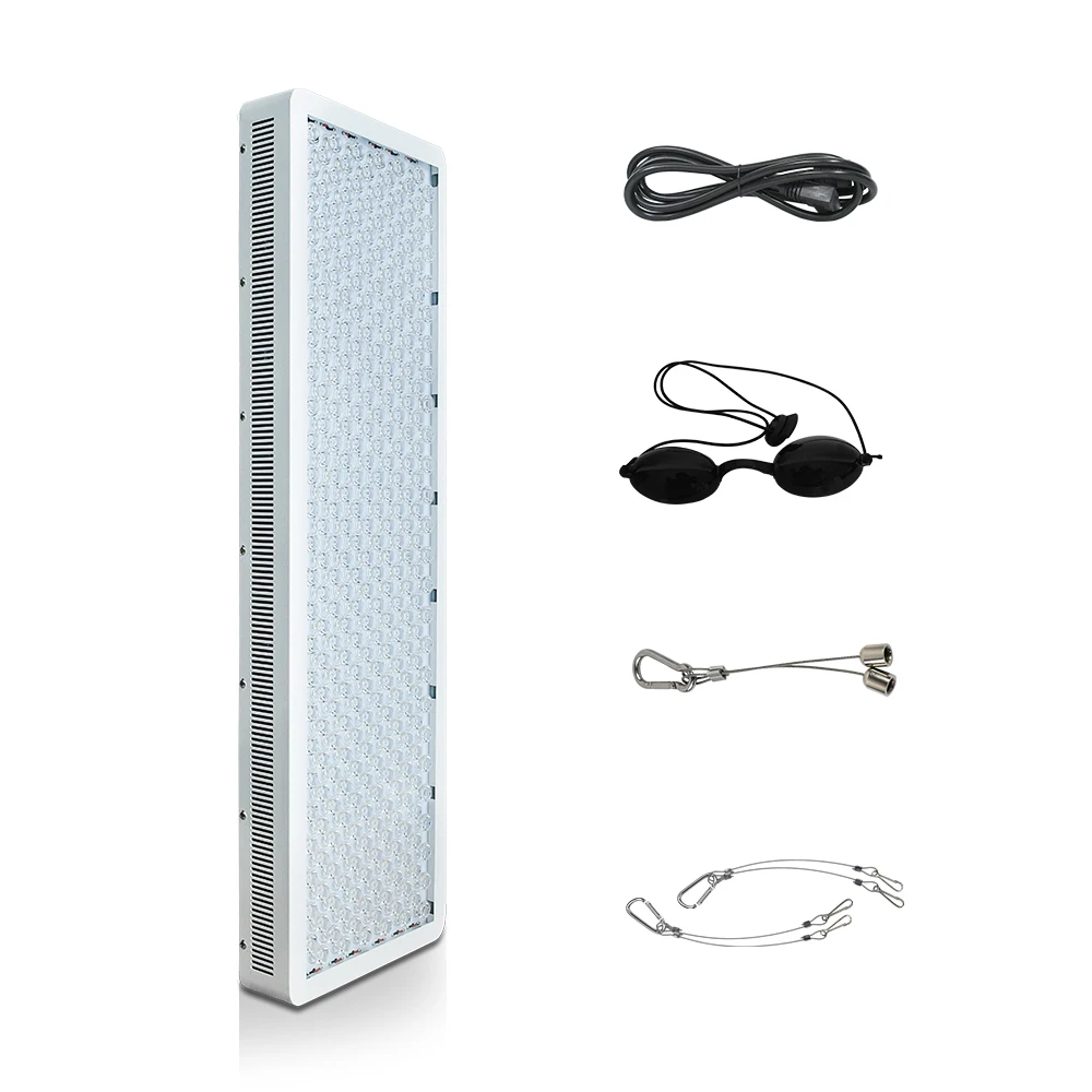 SGROW High Irrandiance Near Infrared 1500W Dual Switches Full Body 660nm 850nm Red Light Therapy Panel
