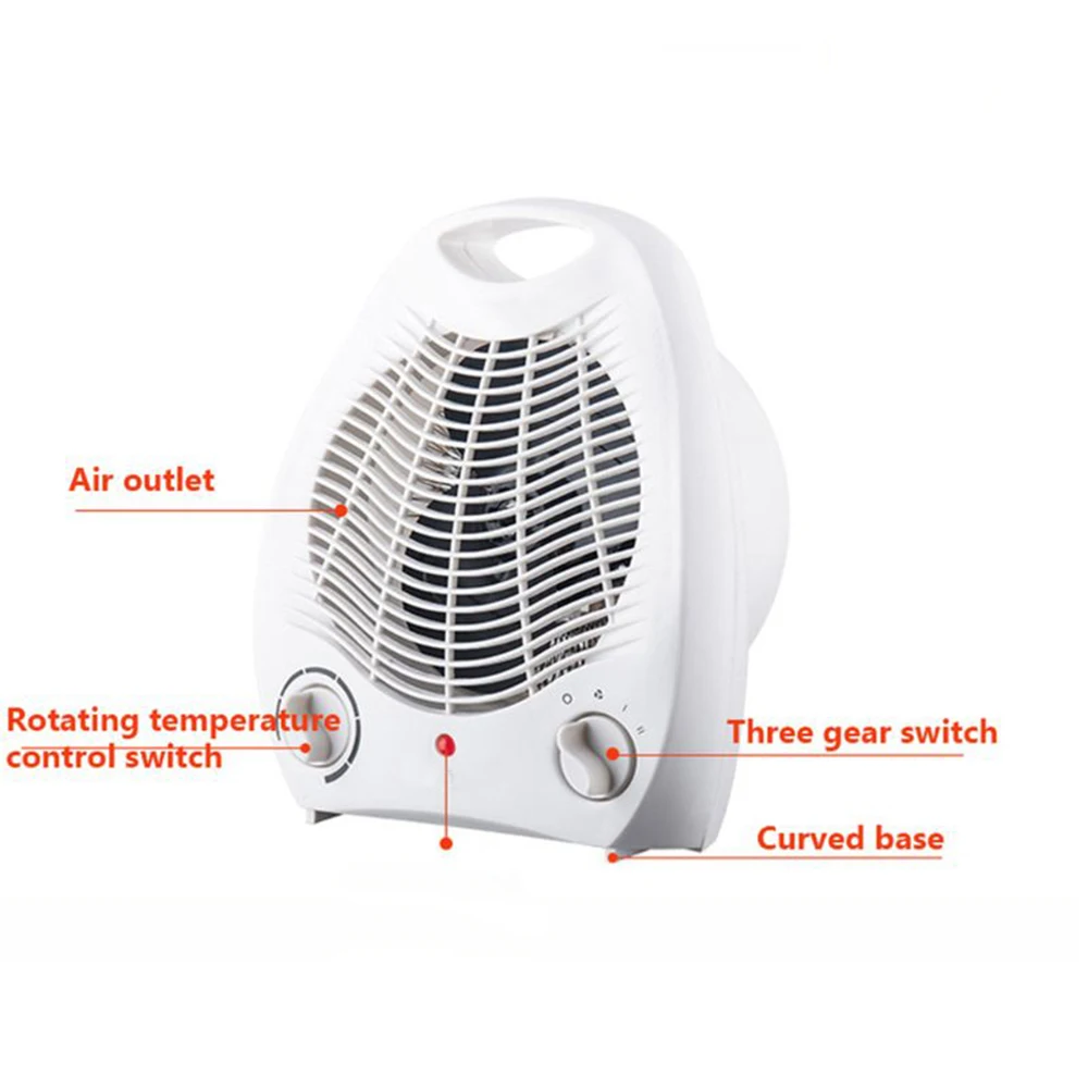 New Arrival Portable 2000W Electric Fan Heater PTC Ceramic Heating Winter Instant Heater Electric Heaters For Room