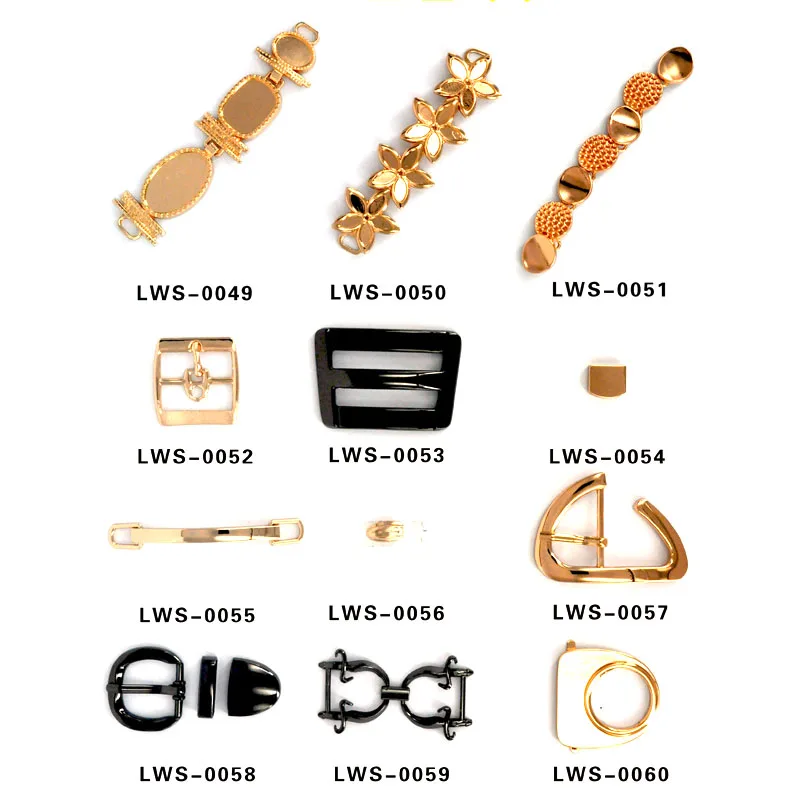 HJ   Metal Shoes Buckles Fashion Accessories For Shoes Metal Accessories For Shoes
