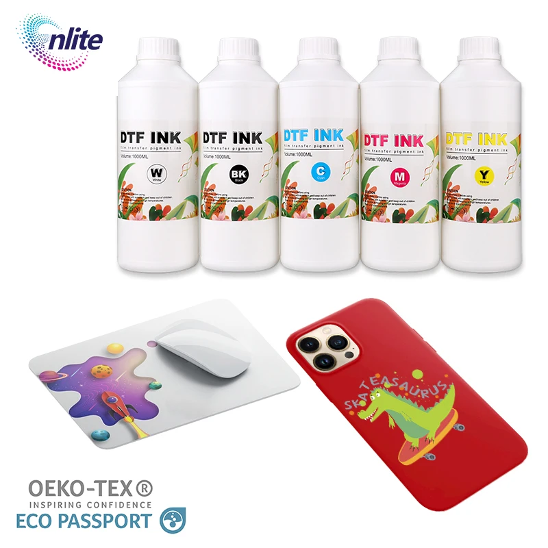 Enlite 1000 мл Dtf пленка ПЭТ для переноса белых пигментных чернил пленочного принтера I3200 4720 L1800 5113