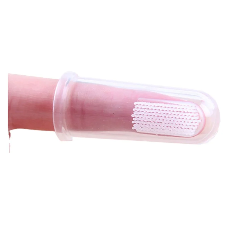 Мягкая силиконовая резиновая щетка для чистки младенцев детская зубная пальцев чистого