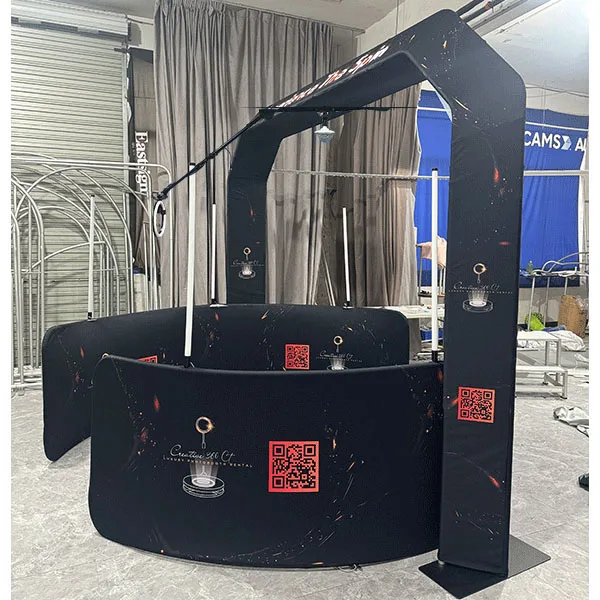 Wedding Supplies Overhead 360 Rotating Photo Booth Rgb Led Ring Lights Sky Top Spinner Portable 115Cm 360 Photo Booth