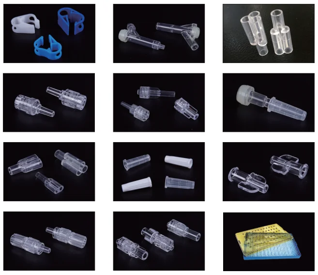 Iv Set Medical Consumables Product Accessories Parts Of Iv Infusion Set Disposable Plastic Fittings