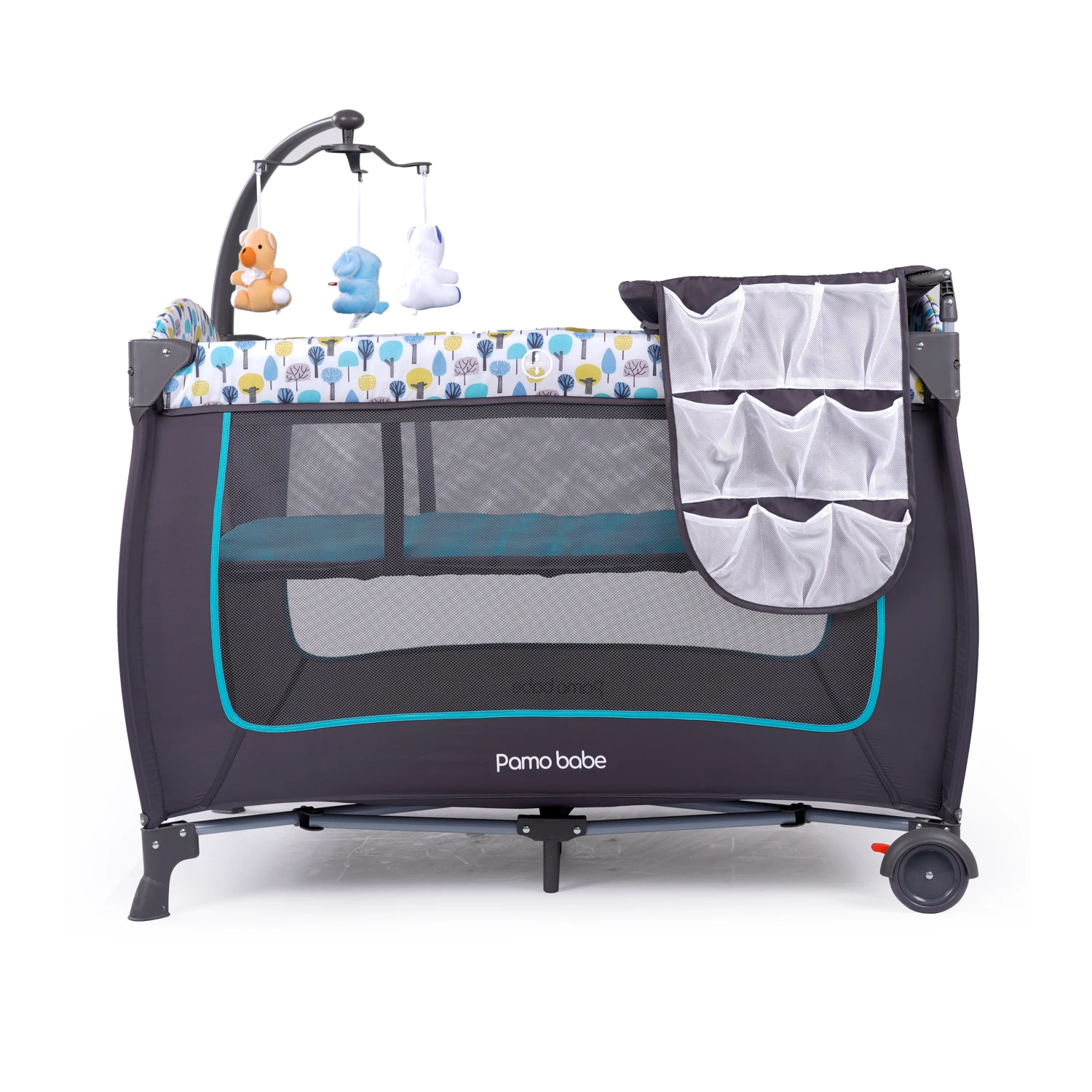 Складная мгновенная Выдвижная портативная детская дорожная кровать москитная сетка Игровая