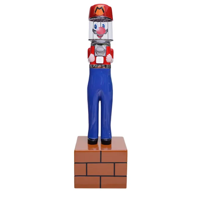  Новый дизайн капсулы конфет Super Mario игрушки торговый автомат Gumball игровой с